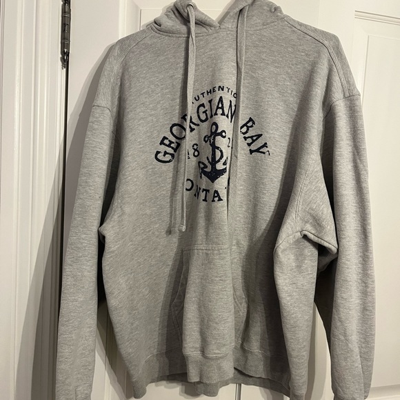XL unisex hoodie grey Georgian Bay - Picture 3 of 5